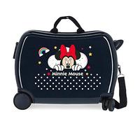 Disney Minnie Rainbow Kinderkoffer, blau, 50 x 38 x 20 cm, starr, ABS, seitlicher Zahlenkombinationsverschluss, 34 l, 2,98 kg, 4 Handgepäckträger