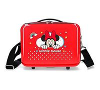 Disney Minnie Rainbow Kulturbeutel, anpassbar, Rot, 29 x 21 x 15 cm, starr, ABS 9,14 l, 0,84 kg