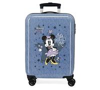 Disney Minnie Style Kabinenkoffer Blau 38 x 55 x 20 cm Starres ABS Seitenkombinationsschloss 34L 2 kg 4 Doppelrollen Handgepäck
