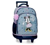 Disney Minnie Style Kompakter Rucksack 2 Rollen Blau 32x43x21 cm Polyester 28,9L