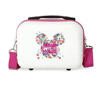 Disney Minnie Sunny Day Anpassungsfähiger Schönheitsfall Rosa 29x21x15 cms ABS, Weiß