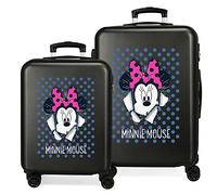 Disney Minnie Sunny Day Kofferset Blau 55/68 cms Hartschalen ABS Kombinationsschloss 104L 4 Doppelräder Handgepäck