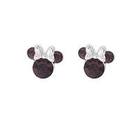 Disney Minnie versilbert Februar Geburtsstein Ohrstecker Ohrringe EF00469SFEBL.PH