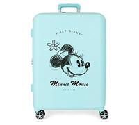 Disney Minnie You are Magic Mittelgroßer Koffer, Blau, 48 x 70 x 26 cm, starres ABS, integrierter TSA-Verschluss, 88 l, 3,98 kg, 4 Doppelräder