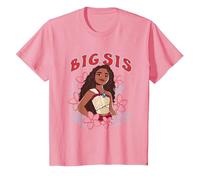 Disney Moana 2 Big Sis Oceania Floral Princess T-Shirt, Kinder, Rosa, 116