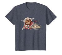 Disney Moana 2 Kotu Tropical Kakamora Panel T-Shirt, Kinder, Blau Meliert, 92