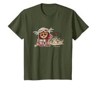 Disney Moana 2 Kotu Tropical Kakamora Panel T-Shirt, Kinder, Olivgrün, 152
