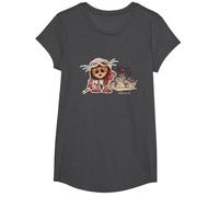 Disney Moana 2 Kotu Tropical Kakamora Panel T-Shirt, Mädchen, Anthrazit Meliert, L