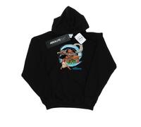 Disney - "Moana And Maui Wave" Kapuzenpullover für Mädchen (Schwarz) 7-8A / 122-128cm