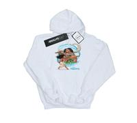 Disney - "Moana And Maui Wave" Kapuzenpullover für Mädchen (Weiß) 9-11A / 128cm-146cm