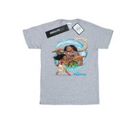 Disney - "Moana And Maui Wave" T-Shirt für Herren (Grau) 2XL