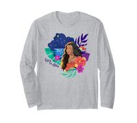 Disney Moana Follow The Stars Floral Night Sky Silhouette Langarmshirt