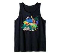 Disney Moana Go With The Flow Island Scenery Hei Hei And Pua Tank Top
