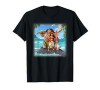 Disney Moana Maui Heihei and Pua Tropical Ocean Heroes T-Shirt