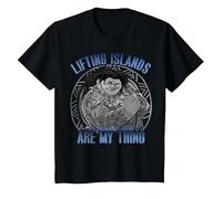 Disney Moana Maui Lifting Islands Are My Thing Portrait T-Shirt, Kinder, Schwarz, 152