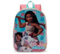 Disney Moana Rucksack für Kinder - niedlicher und langlebiger Kinderrucksack für Mädchen mit gepolsterten Trägern und Reißverschlussfach - ideale Kleinkind-Büchertasche für Schule und Reisen - 38,1 cm