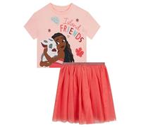 Disney Moana TShirt Mädchen Mit Tüllrock Set, Kleidung Mädchen Sommer Outfit Mit Pua, 104