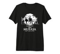 Disney Mufasa: The Lion King Black & White Movie Characters Premium T-Shirt