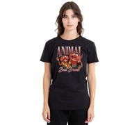 Disney Muppets Animal Bootleg Damen T-Shirt, Schwarz, XL