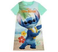 Disney Nachthemden Für Mädchen, Nachthemd Kurzarm Lilo Und Stitch Nachtwäsche, Lilo & Stitch Nachthemd Mädchen, Schlafanzug Kinder, Grün 140