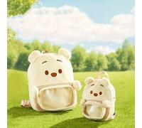 Disney Neuer süßer gelber Cartoon Winnie Bär Plüsch Rucksack im Collegestil, leichter Pendler-Rucksack