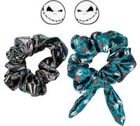 Disney Nightmare Before Christmas Haargummi- und Ohrring-Set, Blau und Schwarz, 2-teilig