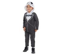 Disney Nightmare Before Christmas Jack Skellington Baby-Jungen-Overall mit Reiverschluss, 1824 Monate