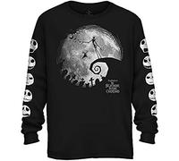 Disney Nightmare Before Christmas Jack Skellington Moon Long Sleeve Adult T-Shirt
