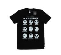 Disney - "Nightmare Before Christmas Many Faces Of Jack" T-Shirt für Herren (Schwarz) L