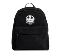 Disney Nightmare Before Christmas Rucksack, Jack-Skellington-Design, Vordertasche, Reißverschluss, Schwarz