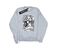 Disney - "Nightmare Before Christmas Simply Meant To Be" Sweatshirt für Mädchen (Grau) 9-11A / 128cm-146cm