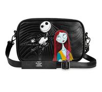 Disney Nightmare Before Christmas Umhängetasche Mädchen Teenager Crossbody Bag Taschen Damen mit Innenfach Geschenke für Sie (Schwarz TNBC)