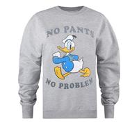 Disney - "No Pants No Problem" Sweatshirt für Damen (Grau) L