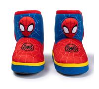 Disney Offizielle Marvel Spider-Man Spidey Kinder-Hausschuhe, weiche Plüsch-Hausschuhe, gemütliche Hausschuhe, Indoor-Stiefel, warme und bequeme Schuhe, Rot/Ausflug, einfarbig (Getaway Solids), 5-6