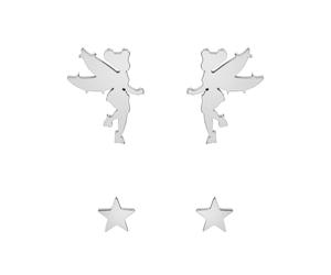 DISNEY Ohrringe TINKER BELL SET Edelstahl Silber