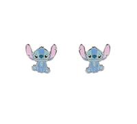 Disney Stitch Cartoon Emaille Ohrstecker für Mädchen, Einheitsgröße, Versilbertes Messing, Kein Edelstein
