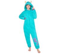 Disney Onesie für Mädchen, 4-15 Jahre - Stitch Jumpsuit - Kuschelanzug Einteiler für Mädchen (Blau Sully, 5-6 Jahre)