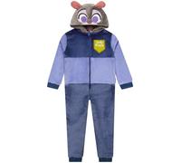 Disney Onesie Kinder, Zootropolis Schlafoverall Kinder, Judy Hopps Onesie Mädchen Kuschelig, Fleece Schlafoverall Mädchen, Blau 134