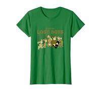 Disney Peter Pan Forever Lost Boys T-Shirt, Damen, Dunkelgrün, XS