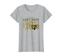 Disney Peter Pan Forever Lost Boys T-Shirt, Damen, Grau Meliert, XXL