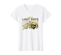 Disney Peter Pan Forever Lost Boys T-Shirt, Damen, Weiß, XS