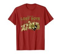 Disney Peter Pan Forever Lost Boys T-Shirt, Herren, Cranberry, L