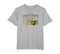 Disney Peter Pan Forever Lost Boys T-Shirt, Herren Große Größen, Grau Meliert, 4X Tall