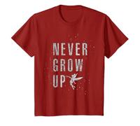 Disney Peter Pan Tinker Bell Never Grow Up Glitzerndes T-Shirt T-Shirt