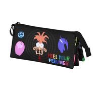 Disney Pixar Alles Steht Kopf 2 / Inside Out 2 Feeling-Dreifach Federmäppchen, Mehrfarbig, 23 x 11 cm