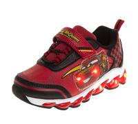 Disney Pixar Cars Boys Black/Red Lighted Sneaker (Size 9 Toddler)