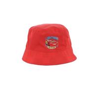 Disney Pixar Cars Fischerhut für Jungen, Lightning McQueen Design Sonnenhut Kinder Sommer Hut Geschenk für Jungen (DE/NL/SE/PL, Numerisch, 53, Rot)