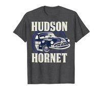 Disney Pixar Cars Hudson Hornet Emblem T-Shirt, Herren, Anthrazit Meliert, 5XL
