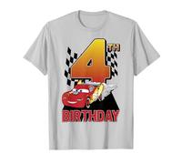 Disney Pixar Cars Lightning McQueen 4th Birthday Peel Out T-Shirt