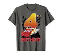 Disney Pixar Cars Lightning McQueen zum 4. Geburtstag, ausziehbar T-Shirt